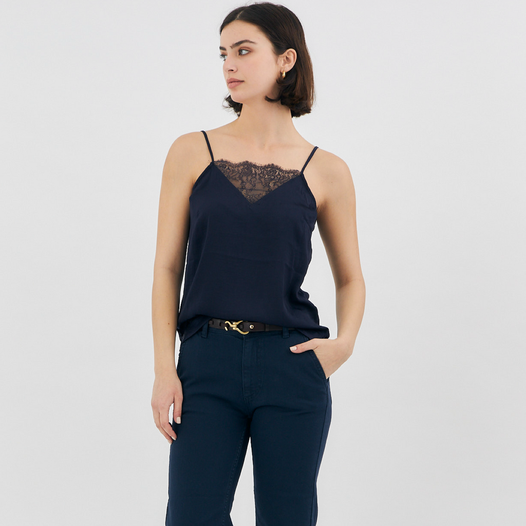 THE TRIANGLE LACE TOP