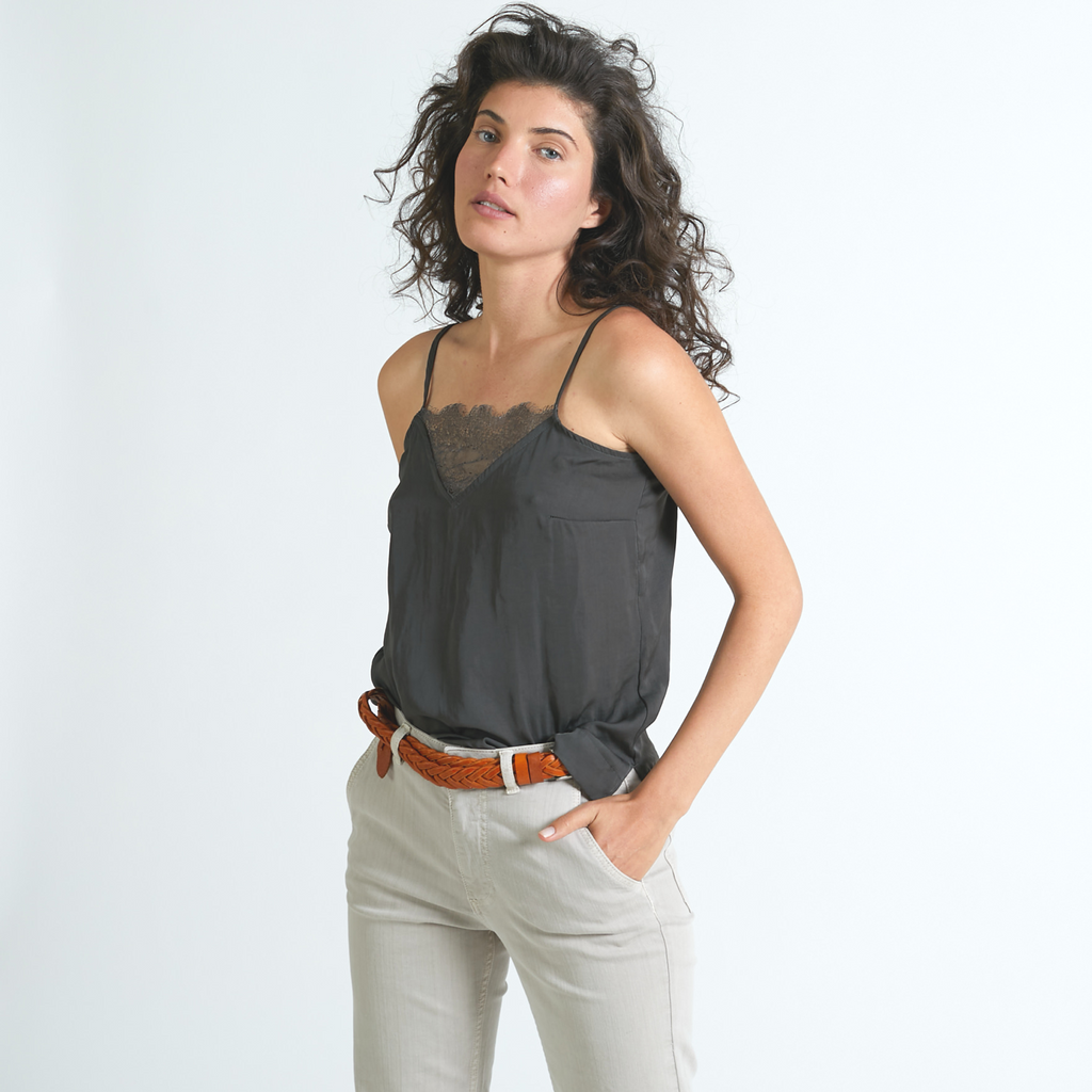 THE TRIANGLE LACE TOP