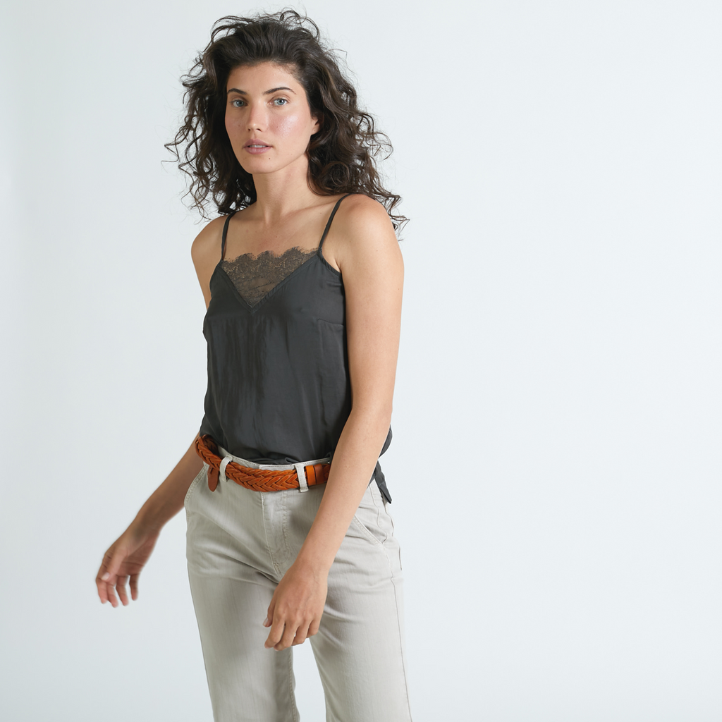 THE TRIANGLE LACE TOP