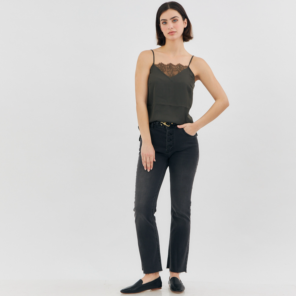 THE TRIANGLE LACE TOP