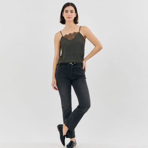 THE TRIANGLE LACE TOP