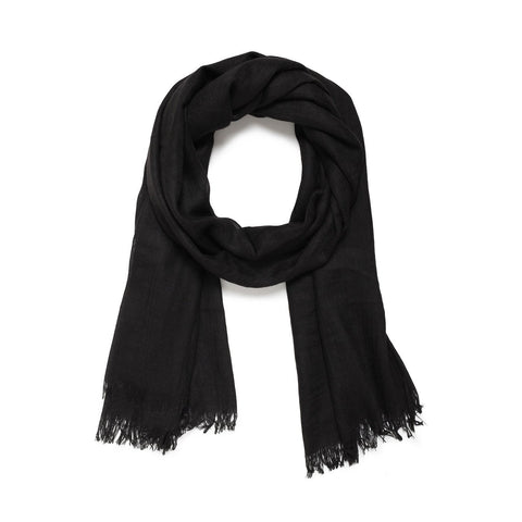 Scarf - THE SOLID ESSENTIAL/ Black