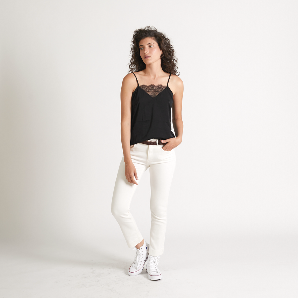 THE TRIANGLE LACE TOP